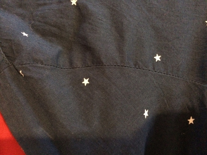 Chemise Marine à petites étoiles blanches 
 3