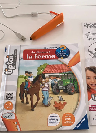 TIPTOI COFFRET Interactif JE DÉCOUVRE LA FERME + VOYAGE EN FRANCE