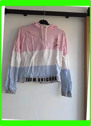 Pull Licorne Fille – Taille 34 – Blanc, Bleu, Rose – Très Bon État – 1€, état: Très bon état, taille: XS / 34 / 6, 1,00 €, 1,75 € Protection acheteurs (Pro) incluse