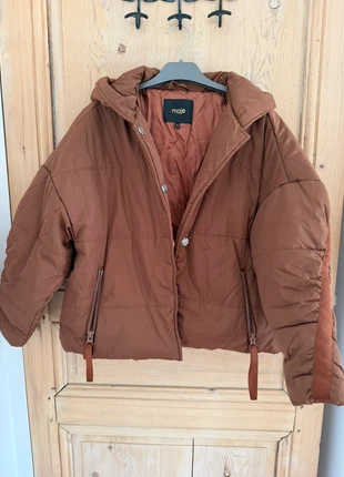 Doudoune oversize Maje marron - Taille unique, marque: Maje, état: Bon état, taille: Taille unique, 60,00 €, 63,70 € Protection acheteurs incluse