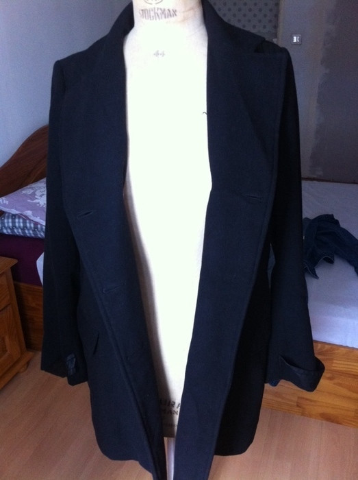 Manteau long noir NEUF 1