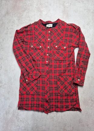 Étoile Isabel Marant chemise flanelle femme carreaux rouges coton taille 2 M style bohème chic, condition: Good, size: M / 38 / 10, €29.99, €32.19 includes Buyer Protection