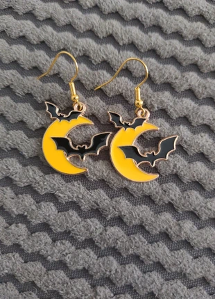 Bat earrings - Handmade, brand: NO LABEL, condition: New with tags, £2.00, £2.80 includes Buyer Protection