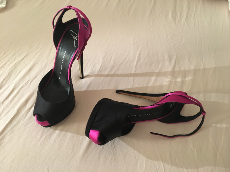 Escarpins talons Giuseppe Zanotti noir et rose Vinted