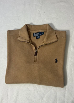Pull Ralph Lauren Half Zip 1/4 Zip col camionneur camel logo brodé / Taille M, marque: Ralph Lauren, état: Très bon état, taille: M, 70,00 €, 74,20 € Protection acheteurs incluse