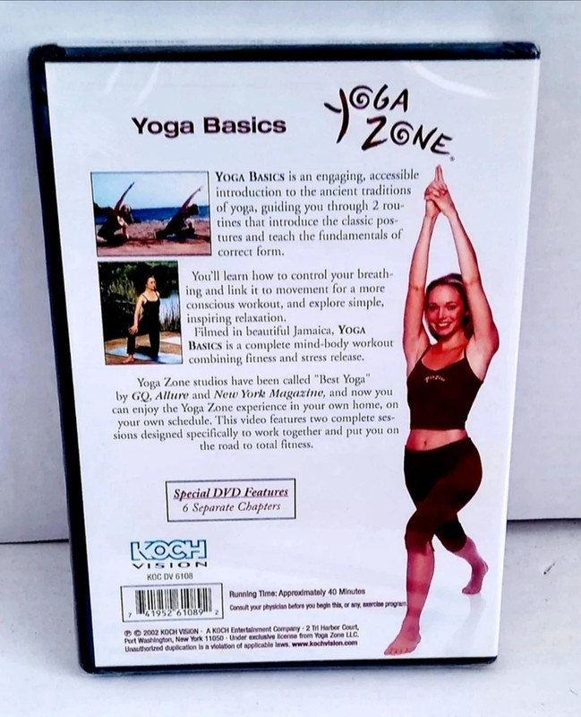 Yoga Zone for Beginners yoga basics DVD (New) 2