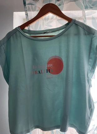 Tee-shirt de sport turquoise, marque: Gémo, état: Très bon état, taille: L / 40 / 12, 1,50 €, 2,28 € Protection acheteurs incluse