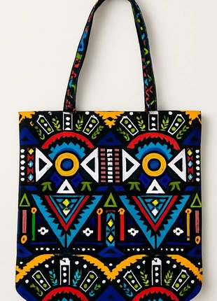 👜 Tote bag en wax - 41 cm x 43 cm - Original et coloré 🎨, marque: Maison Waalo, état: Neuf avec étiquette, 8,00 €, 9,10 € Protection acheteurs (Pro) incluse
