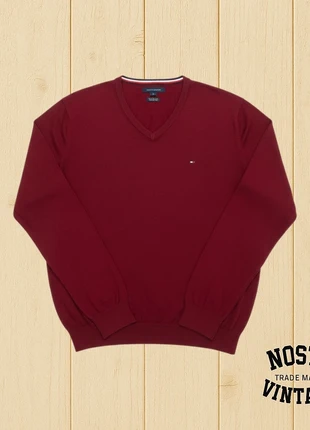 Pull Tommy Hilfiger Col V Bordeaux, brand: Tommy Hilfiger, condition: Very good, size: XL, €39.00, €41.65 includes Buyer Protection