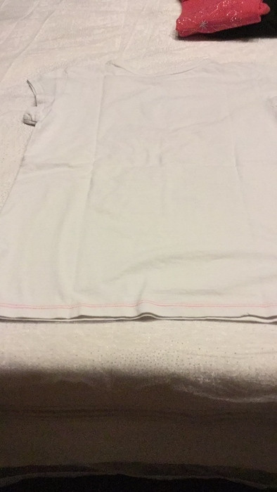 teeshirt  à manches courtes taille 10 ans couleur blanc et imprimer 4