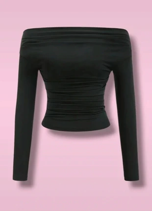 NEW! Maglia nera a maniche lunghe taglia L emo gotica punk arricciata ai lati spalle scoperte, état: Neuf sans étiquette, taille: M / 38 / 10, 9,99 €, 11,19 € Protection acheteurs incluse