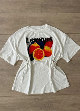 👕 T-shirt SHEIN – Blanc avec motif citron – Taille L 👕, merk: Shein, staat: Nieuw zonder prijskaartje, maat: L / 40 / 12, € 2,00, € 2,80 inclusief Kopersbescherming