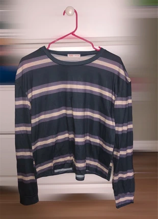 Green/White/Purple Striped Romwe/Shein Sweater, brand: Romwe, condition: Very good, size: M / UK 12-14, £1.52, £2.30 includes Buyer Protection