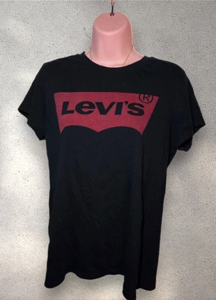 Levi’s Black Graphic Logo T-Shirt Size M Classic Batwing Print Casual Streetwear, brand: Levi's, condition: Very good, size: M / 10, £8.00, £9.10 includes Buyer Protection