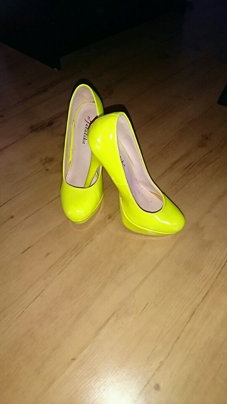 Talon discount jaune fluo