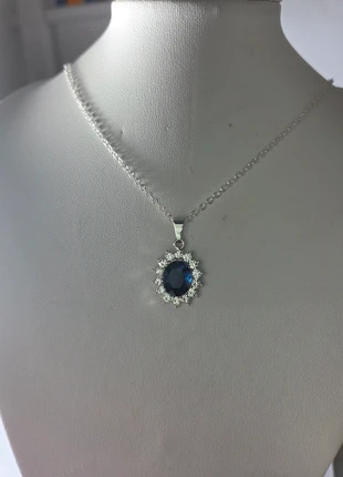 925 Silver Plated Sparkling CZ Dark Sparkling Necklace, brand: Warren James, condition: New without tags, £5.00, £5.95 includes Buyer Protection Pro