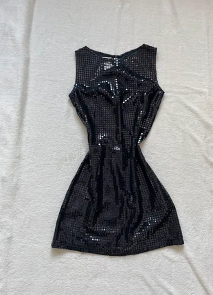 Robe noire à sequins, brand: Top Vintage, condition: Very good, size: S / 36 / 8, €30.00, €32.20 includes Buyer Protection