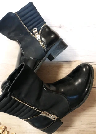 Bottines noires et or tendance , estado: Bueno, tamaño: 37, 9,00 €, 10,15 € Protección al comprador incluida