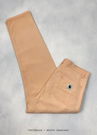 Jean Carhartt wip Abricot W’ Pierce Pant 100% coton Jean Droit Knee - Taille S w26 #1581, marca: Carhartt, estado: Bom, tamanho: S / 36 / 8, €19.90, €21.60 inclui Proteção do Comprador Pro