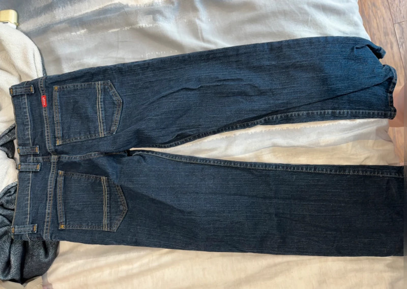 Wrangler Blue Denim Jeans Stretch Size 12 Dark Wash Boys 2