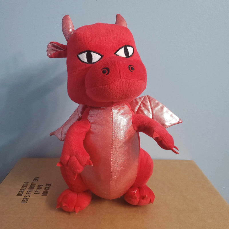 Great Wolf Lodge Shiny Red Fiesta Dragon Plush Toy Animal  1