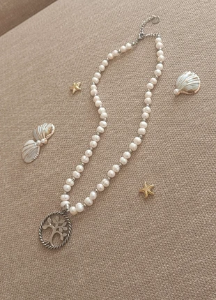 Lindo colar de pérolas e aço inoxidável 🌺, merk: GB, staat: Nieuw zonder prijskaartje, € 10,00, € 11,20 inclusief Kopersbescherming