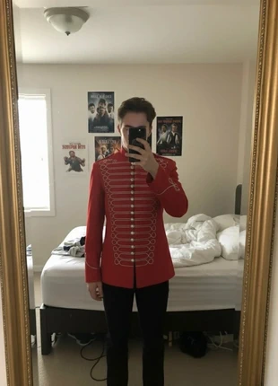 Veste Rouge Militaire Brodée – Baroque / Historique / Classy / Cosplay / Elegant Style, brand: Maison Dareléa, condizioni: Ottime, taglia: M / IT 42 / EU 38, €69.90, €74.10 include la Protezione acquisti Pro