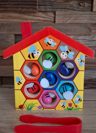 Wooden bee hive fine motor skills toy, brand: unb bee hive, condition: Very good, size: One size, £11.90, £13.15 includes Buyer Protection