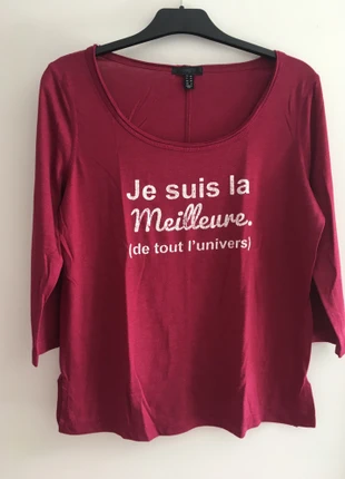 Tee-shirt à 3/4 manches , marke: Jennyfer, zustand: Gut, größe: L / 40 / 12, 1,00 €, 1,75 € inklusive Vinted-Käuferschutz
