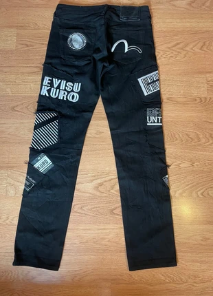 Jeans Evisu noir, brand: Evisu, condition: New without tags, size: L, €75.00, €79.45 includes Buyer Protection