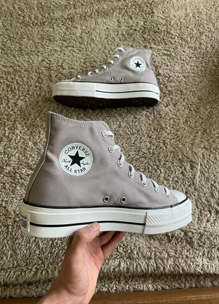 Light grey converse clearance high tops womens