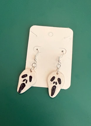 Ghost face earrings, brand: horror, condition: New without tags, £8.00, £9.10 includes Buyer Protection