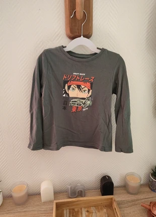 T shirt a manches longues, marke: Kiabi, zustand: Sehr gut, größe: 5 Jahre / 110, 1,00 €, 1,75 € inklusive Vinted-Käuferschutz