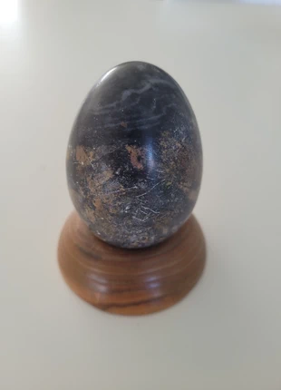 Œuf en marbre noir, condition: Very good, €4.00, €4.90 includes Buyer Protection