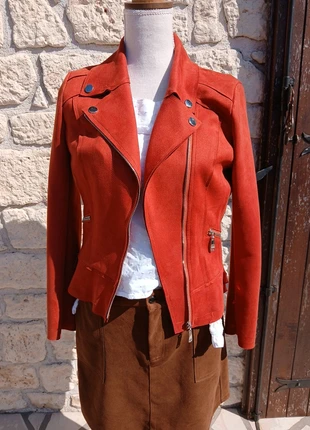 Verste fermeture côté tarracota clous imitation daim, estado: Muito bom, tamanho: M / 38 / 10, €15.00, €16.45 inclui Proteção do Comprador