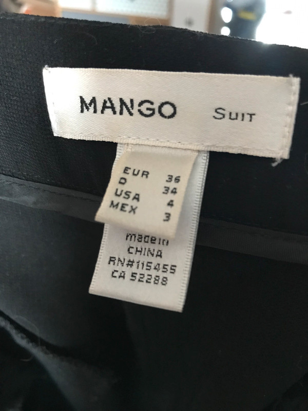 Pantalon mango noir  3