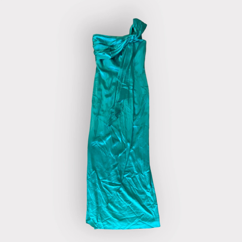 St John Evening Prom Gown Dress Turquoise 5