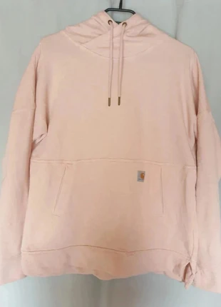 Pull à capuche Relaxed Fit Carhartt femme, taille S, rose pâle, coton/polyester, brand: Carhartt, condition: Very good, size: S / 36 / 8, €22.00, €23.80 includes Buyer Protection