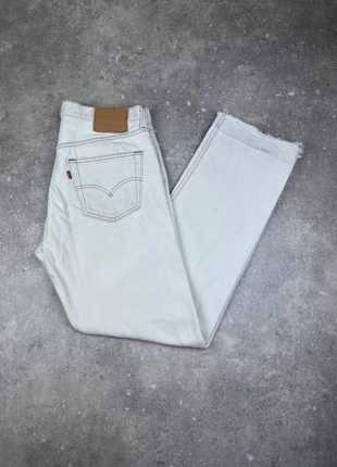 Pantalon Jeans Levis 501 Taille FR44 W34 L34 Homme Blanc Coton #L68, merk: Levi's, staat: Heel goed, maat: W34 | FR 44, € 24,99, € 26,94 inclusief Kopersbescherming Pro