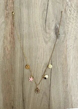 collier breloques acier inoxydable, merk: Fait Main, staat: Nieuw met prijskaartje, € 5,00, € 5,95 inclusief Kopersbescherming