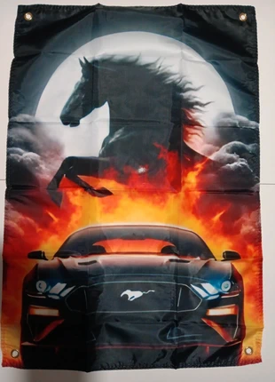 Drapeau Ford mustang, marque: Mustang, état: Neuf avec étiquette, 6,00 €, 7,00 € Protection acheteurs incluse