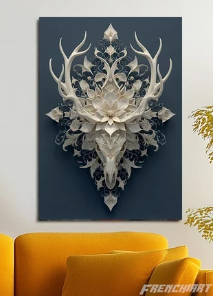 Poster métallique 30cm x 42cm Cerf abstrait + aimant mural fourni., brand: Art, condition: Very good, €27.00, €29.05 includes Buyer Protection Pro