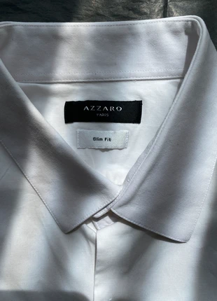 Chemise Azzaro blanc slim fit taille 41, brand: Azzaro, condition: Very good, size: L, €16.00, €17.50 includes Buyer Protection
