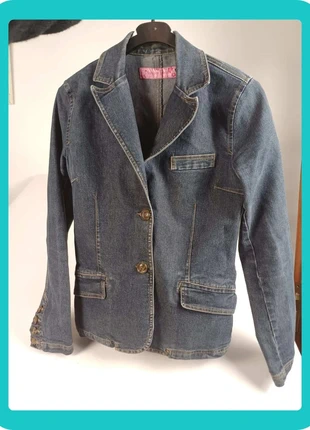 Blusão de Ganga vintage Y2K de Mulher Sacoor Jeans, Size XL | Women's Denim Jacket, brand: Sacoor, condizioni: Ottime, taglia: XL / IT 46 / EU 42, €34.00, €36.40 include la Protezione acquisti