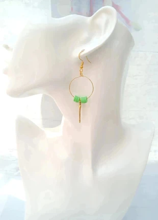 Boucles créoles perles heishi - neuves - créoles, marca: créoles, estado: Novo com etiquetas, €15.00, €16.45 inclui Proteção do Comprador