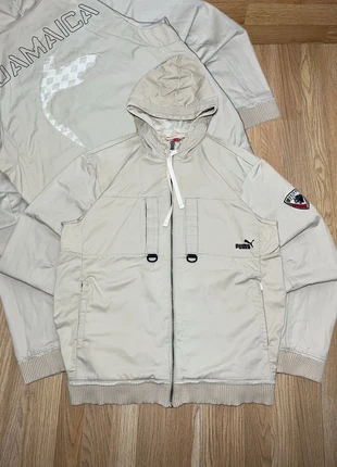 Chaqueta bomber vintage PUMA “Jamaica” con capucha beige – edición limitada estilo retro 2000s, marca: Puma, estado: Muy bueno, tamaño: XL, 25,00 €, 26,95 € Protección al comprador incluida