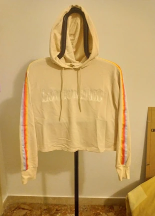 Felpa Crop Top Pride H&M – Taglia S Oversize, marca: H&M, estado: Muy bueno, tamaño: S / 36 / 8, 5,25 €, 6,21 € Protección al comprador incluida