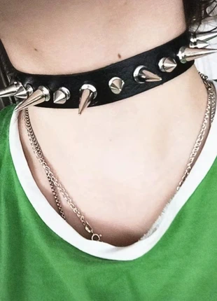 Collana punk nera, brand: Punk, condizioni: Ottime, €6.50, €7.53 include la Protezione acquisti