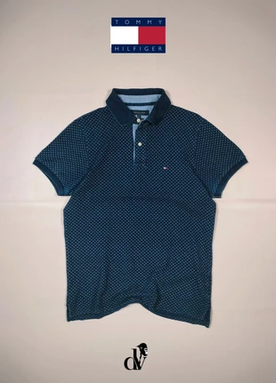 Tommy Hilfiger T-Shirt Printed Polo Real Indigo Slim Fit Navy Blue Urban Embroidered Luxury Edition, merk: Tommy Hilfiger, staat: Heel goed, maat: M, € 14,50, € 15,93 inclusief Kopersbescherming