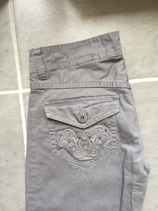 pantalon droit gris 2